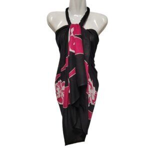 Womens Sarong Cotton Wrap, Handpainted Batik Wrapskirt Beach Pareo Beachwear-NEW
